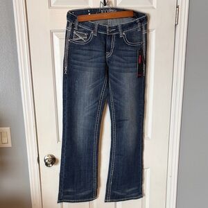 Rock & Roll Cowgirl Dark Blue  Riding Jeans